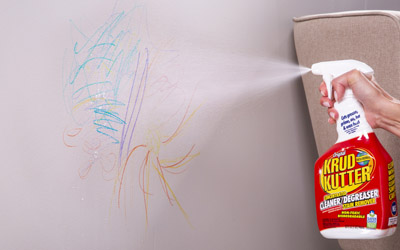 A cleaner with spray