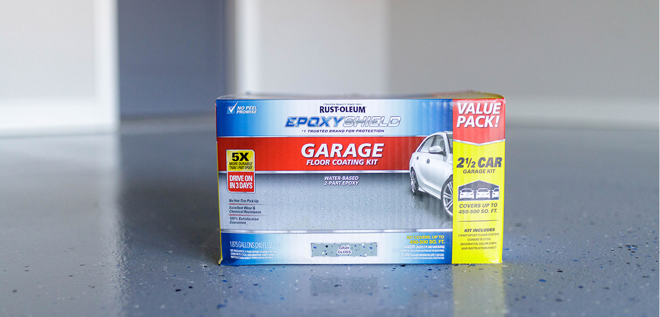 Garage floor coating kit