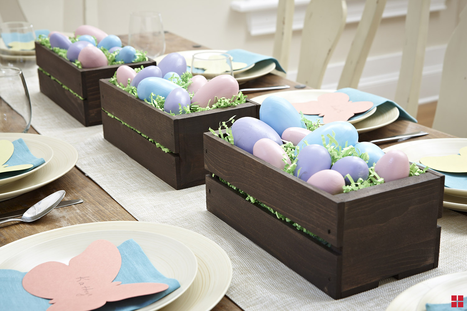Varathane Wood Stain Easter Crates & Painted Eggs